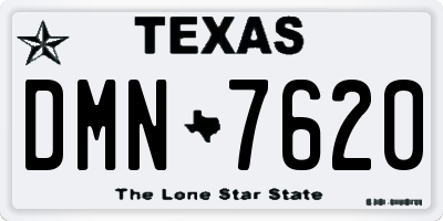 TX license plate DMN7620