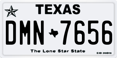 TX license plate DMN7656