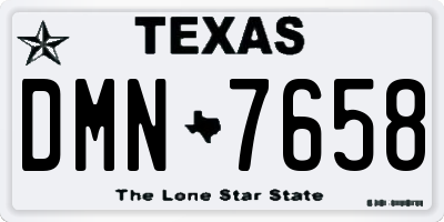 TX license plate DMN7658
