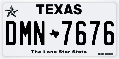 TX license plate DMN7676