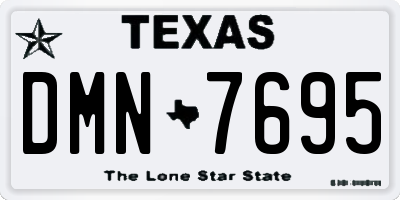 TX license plate DMN7695