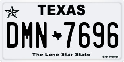TX license plate DMN7696