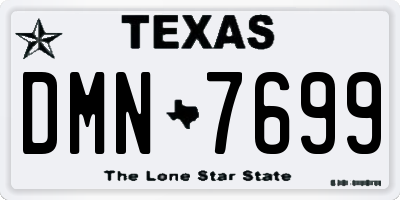 TX license plate DMN7699