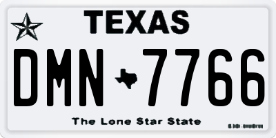TX license plate DMN7766