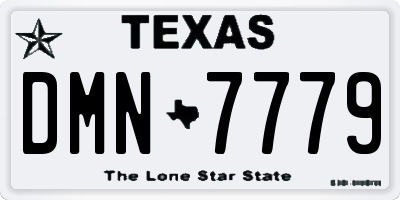 TX license plate DMN7779