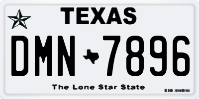 TX license plate DMN7896