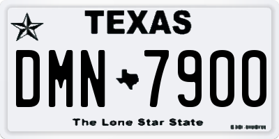 TX license plate DMN7900
