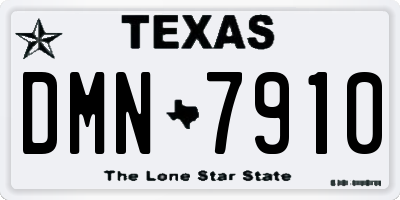TX license plate DMN7910