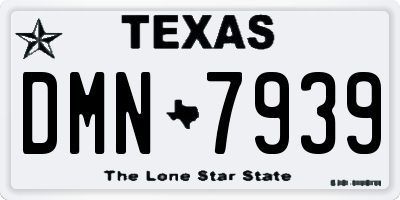 TX license plate DMN7939