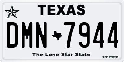 TX license plate DMN7944