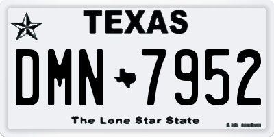 TX license plate DMN7952