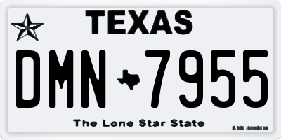 TX license plate DMN7955