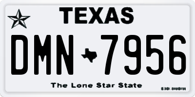 TX license plate DMN7956