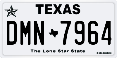 TX license plate DMN7964