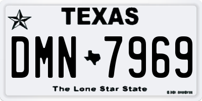 TX license plate DMN7969