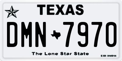 TX license plate DMN7970