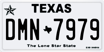 TX license plate DMN7979