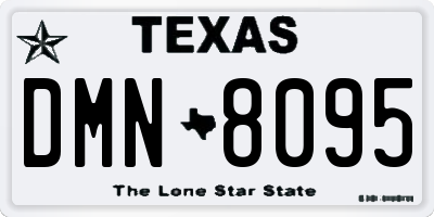 TX license plate DMN8095