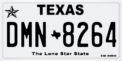 TX license plate DMN8264