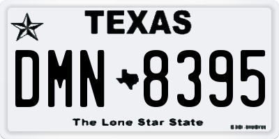 TX license plate DMN8395