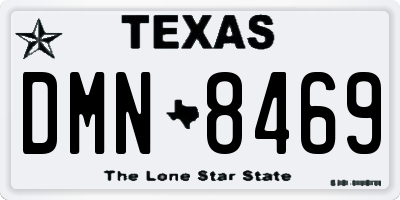 TX license plate DMN8469