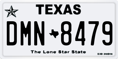 TX license plate DMN8479