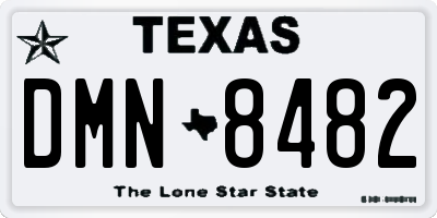 TX license plate DMN8482