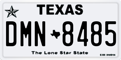 TX license plate DMN8485