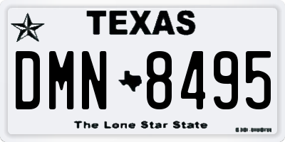 TX license plate DMN8495