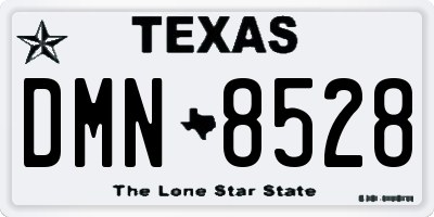 TX license plate DMN8528