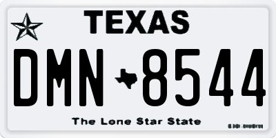 TX license plate DMN8544
