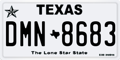 TX license plate DMN8683