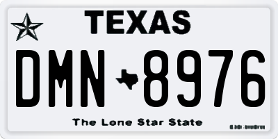 TX license plate DMN8976