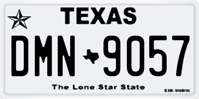TX license plate DMN9057
