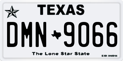 TX license plate DMN9066