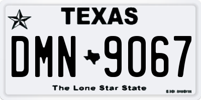 TX license plate DMN9067