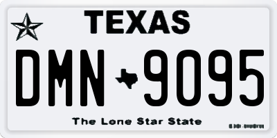 TX license plate DMN9095