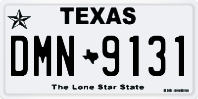 TX license plate DMN9131