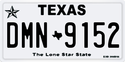 TX license plate DMN9152