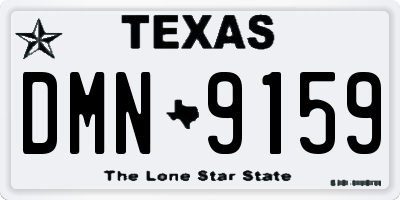 TX license plate DMN9159