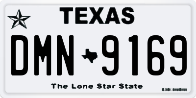 TX license plate DMN9169