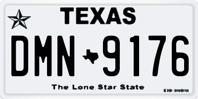 TX license plate DMN9176