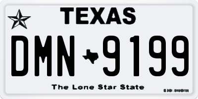 TX license plate DMN9199