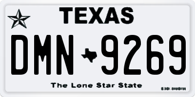 TX license plate DMN9269
