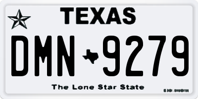 TX license plate DMN9279