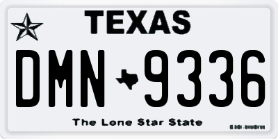 TX license plate DMN9336