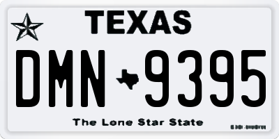 TX license plate DMN9395