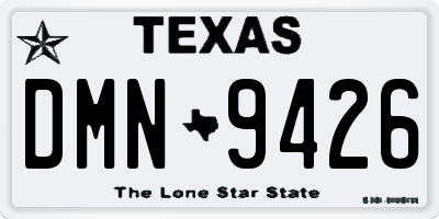 TX license plate DMN9426