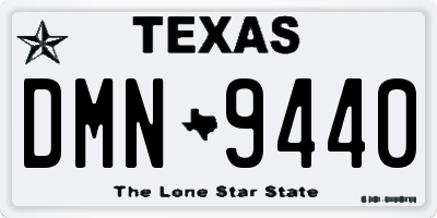 TX license plate DMN9440