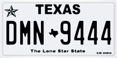 TX license plate DMN9444